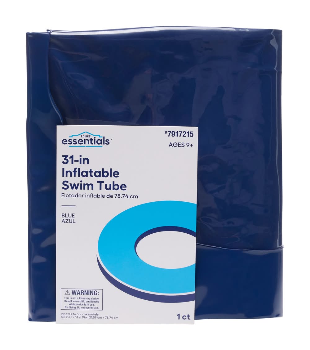 Lowe's Essentials 31-in Inflatable Blue Swim Tube