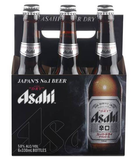 Asahi Super Dry Bottle (6 Pack)
