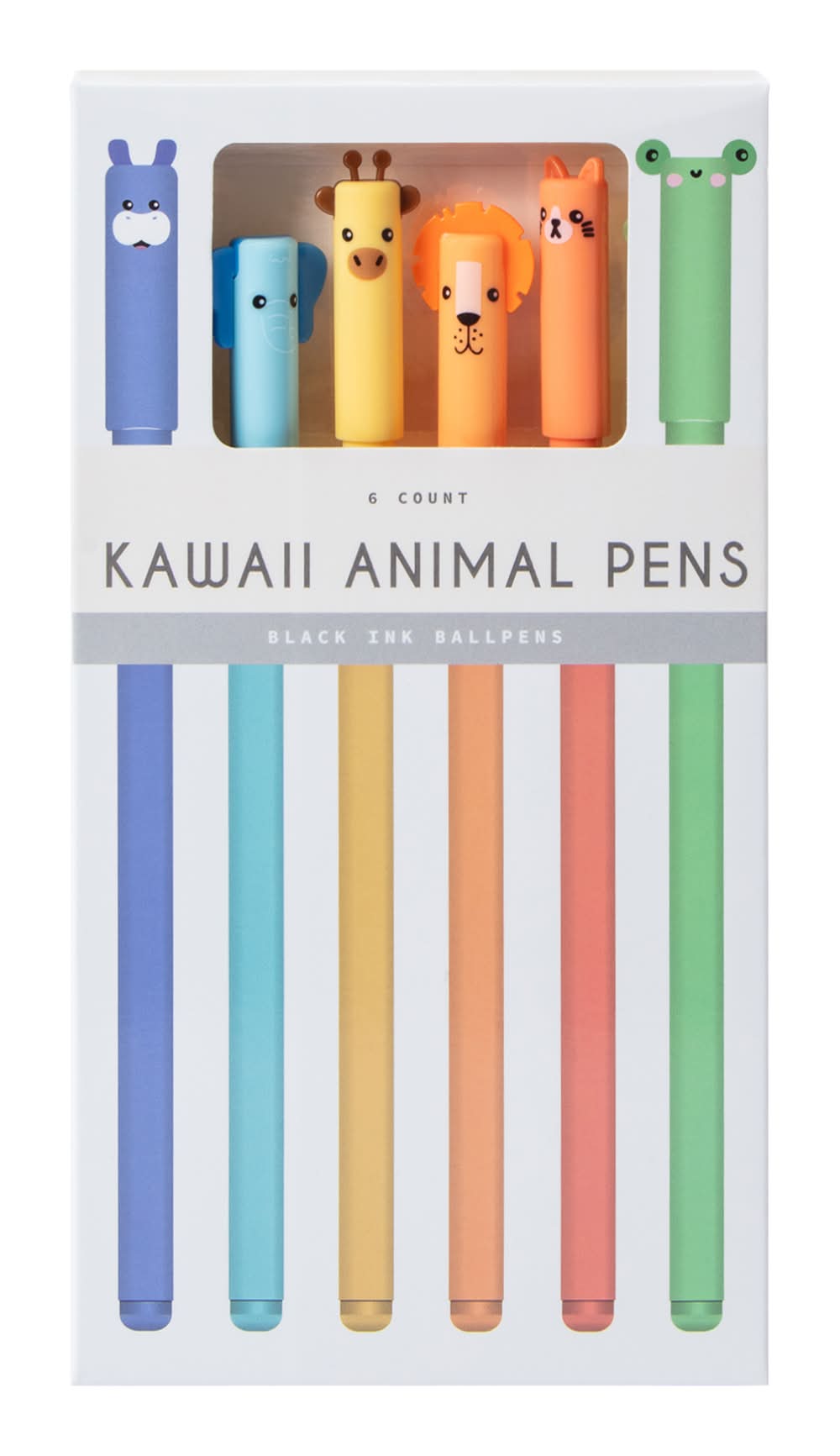Kawaii Animal Pens 6-Count