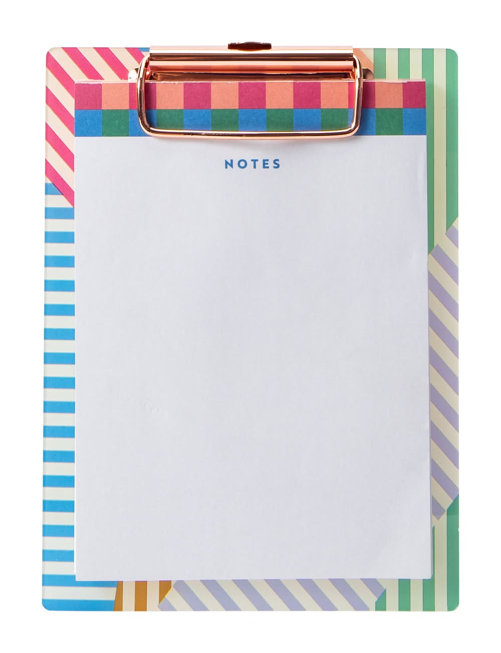 Mini Clipboard With Notepad Stripe