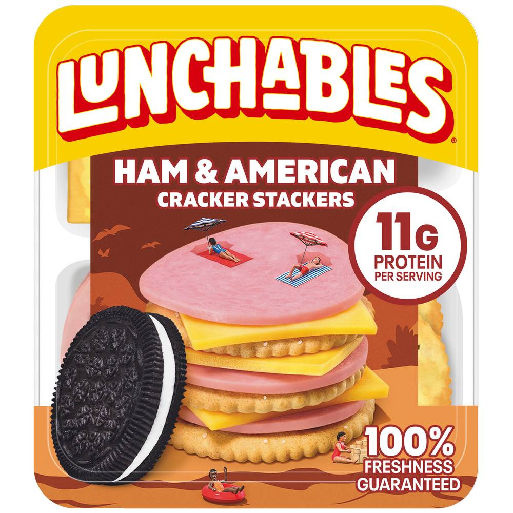 Lunchables Ham and American Cracker Stackers