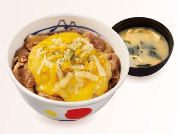 【ランチセット】チーズ牛めし小盛(味噌汁付)