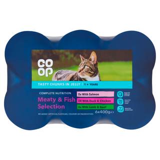 Co-op Tasty Chunks in Jelly Selection +1 Year 6 x 400g (Co-op Member Price £4.60 *T&Cs apply)