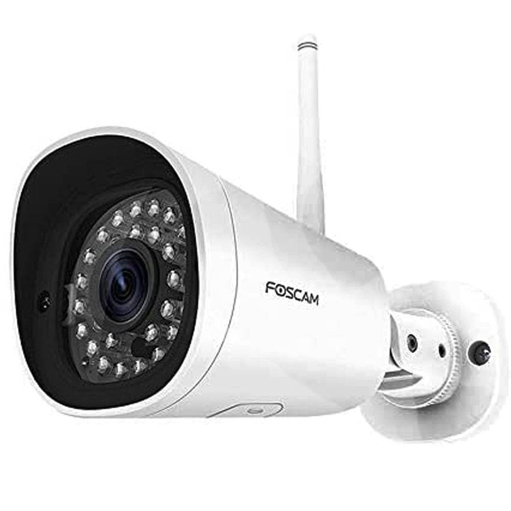 Foscam Cámara Seguridad IP Full HD Exterior FI9902P Compatible con Google Assistant y Amazon Alexa