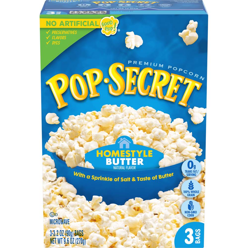 Pop Secret Premium Homestyle Popcorn Bags (3 ct) (butter)