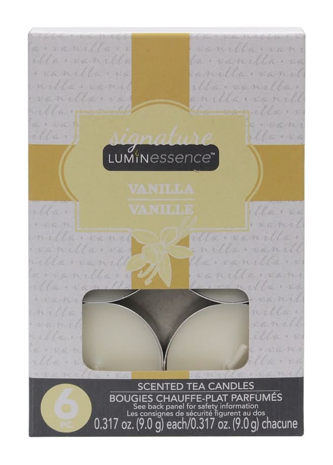 Luminessence Tea Light Candles, Vanilla (6 ct)