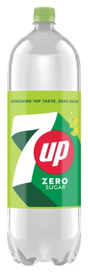 7UP Lemon-Lime, Zero Sugar Soft Drink (2L)
