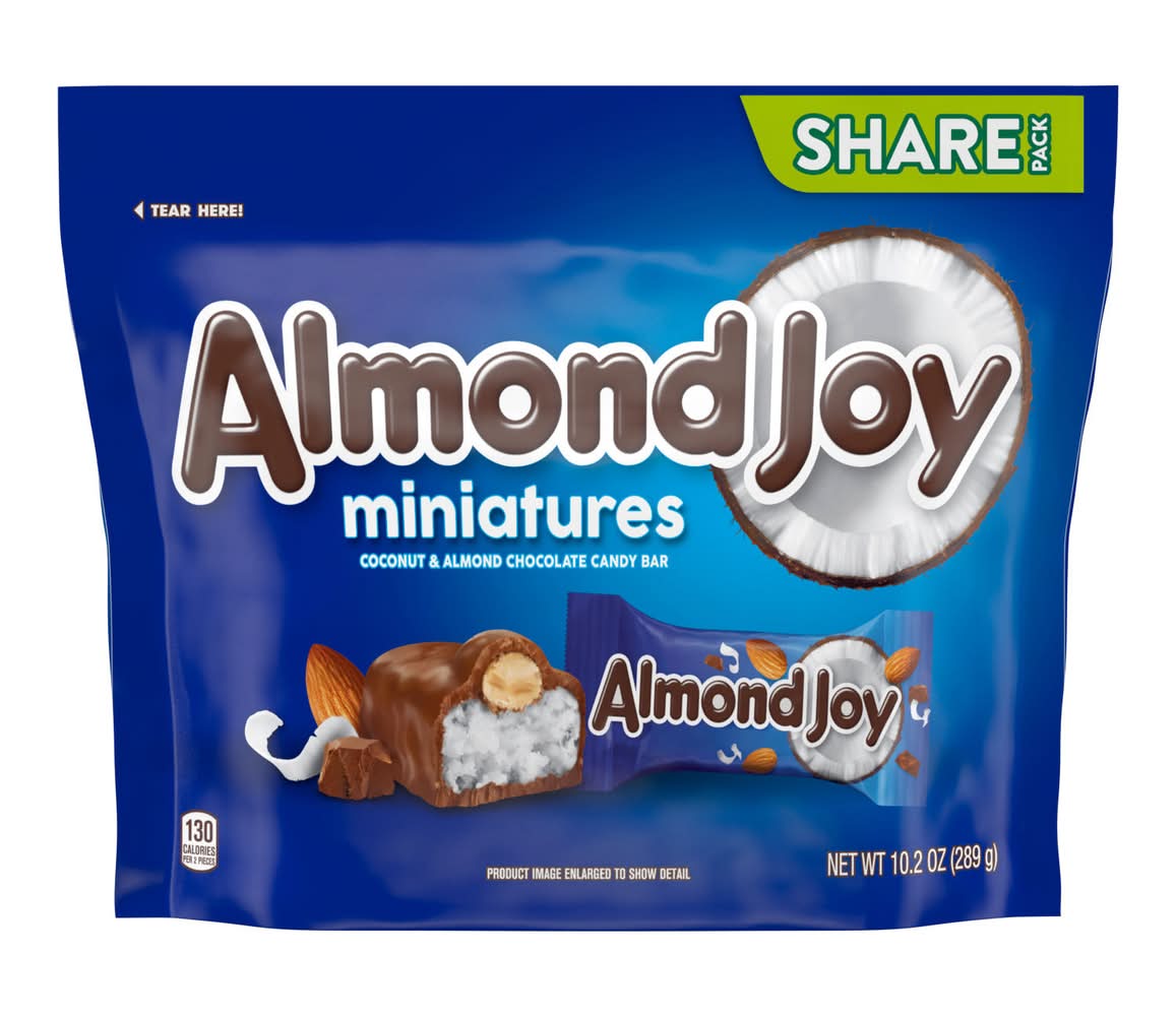 Almond Joy Miniatures Chocolate Candy Bar Share pack, Coconut & Almond (10.2 oz)