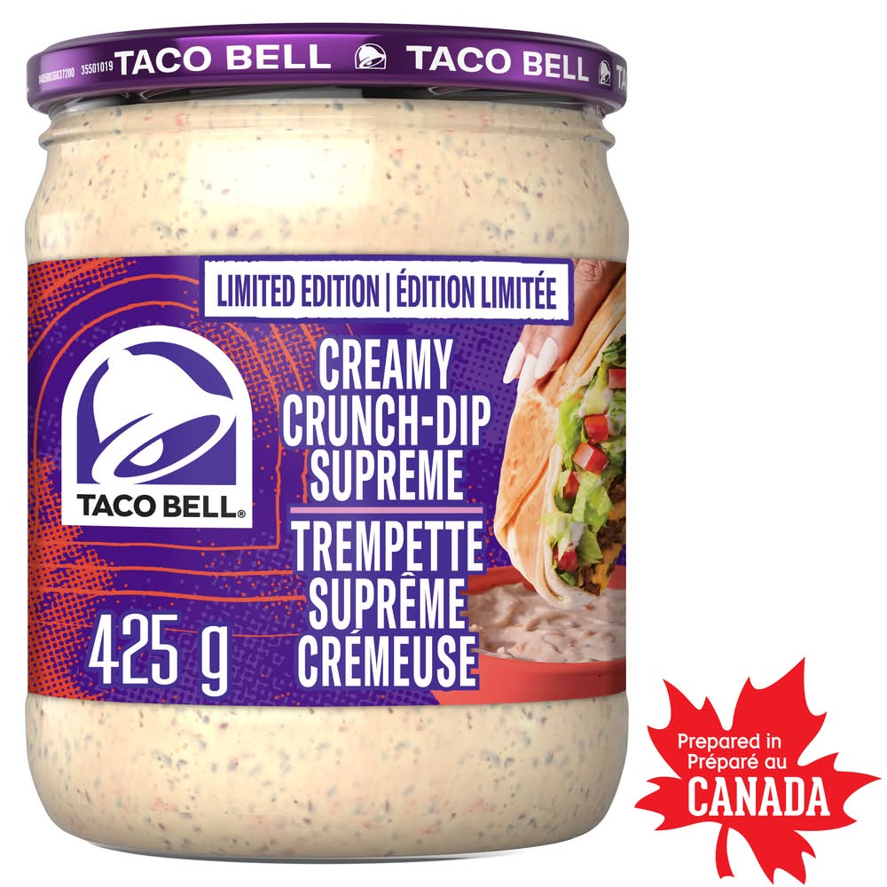 Taco Bell Limited Edition Creamy Crunch Supreme Dip (425 g)