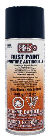 Rust Check Rust Paint - Gloss Black 340G
