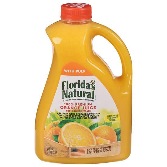 Florida's Natural 100% Orange Juice With Pulp (89 fl oz)
