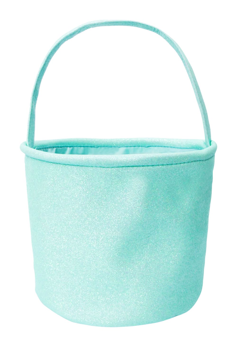 Glitter Canvas Easter Basket Teal