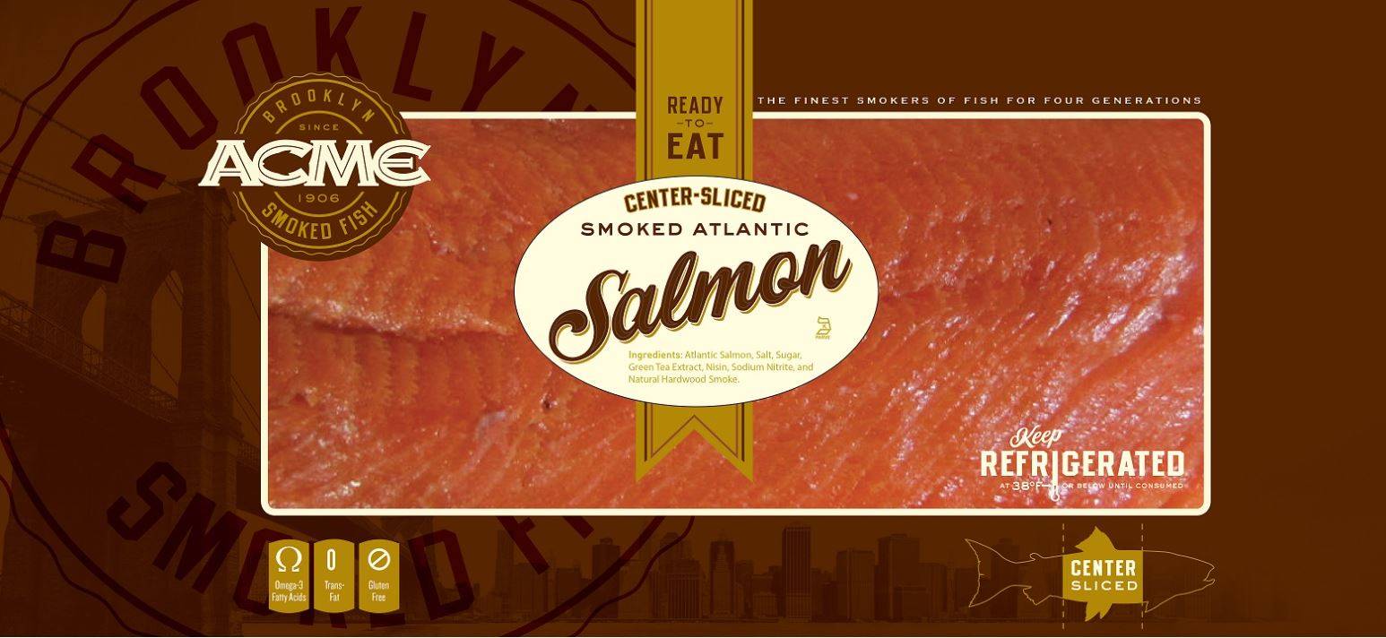 Acme Smoked Salmon, Center Cut (Case of 1)