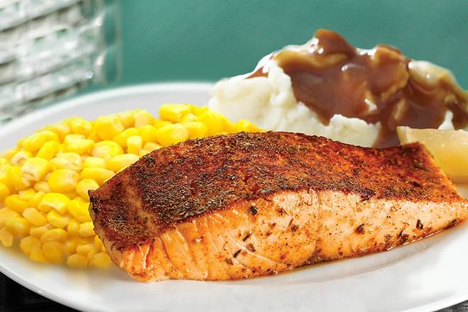 GRILLED SALMON DINNER,  FAMILY-STYLE