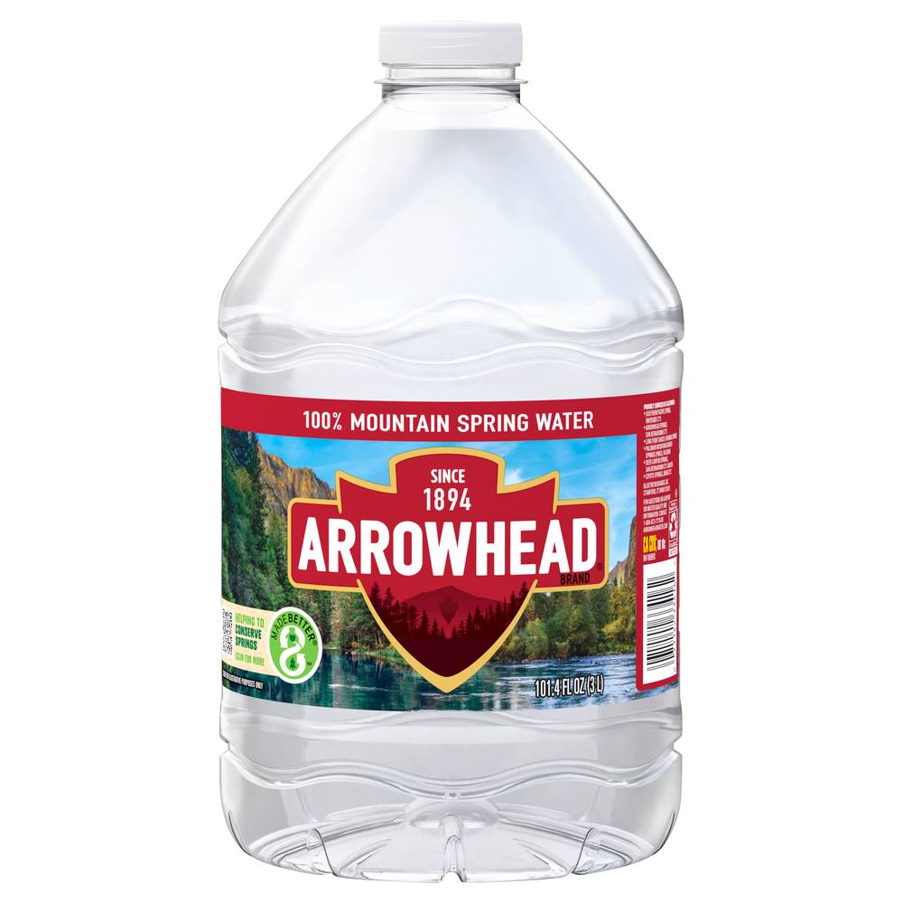Arrowhead 100% Mountain Spring Water (3 L)