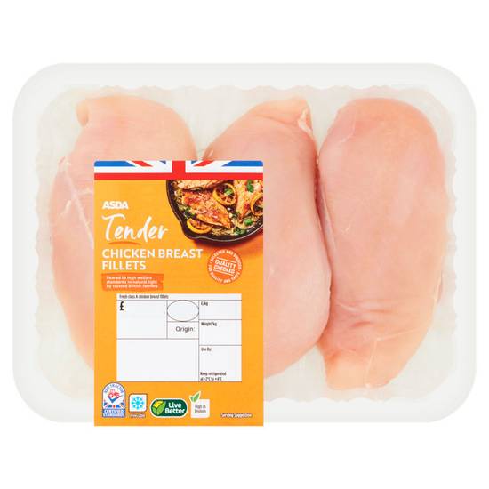 Asda Tender Chicken Breast Fillets 0.600kg