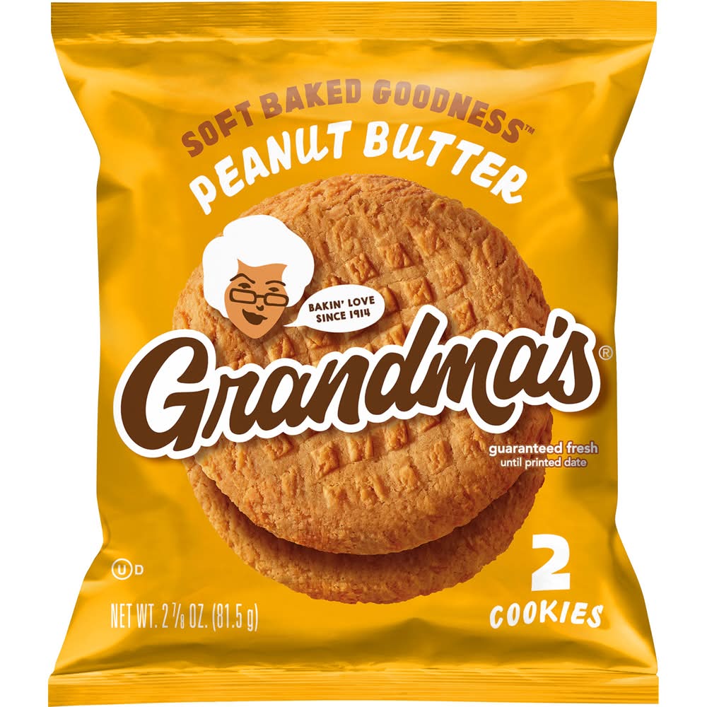 Grandma's Cookies, Peanut Butter (2.88 oz, 2 ct)