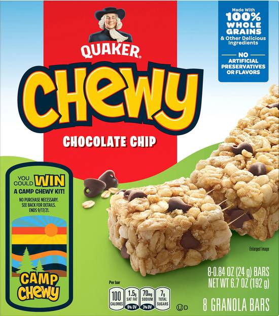 Quaker Chewy Granola Bars (chocolate chip)