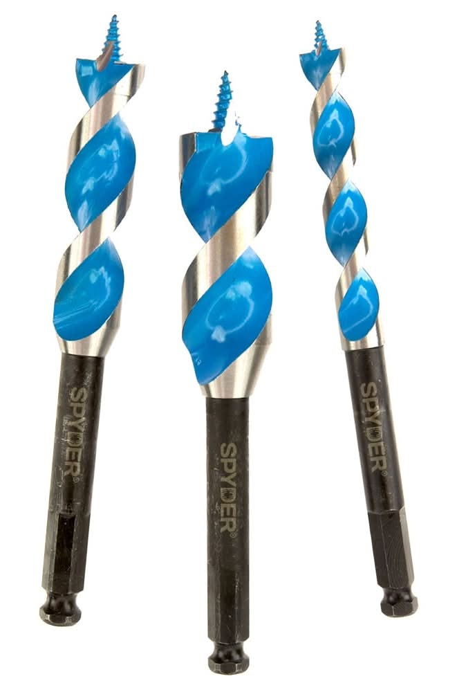 Spyder Stinger 3 -Piece Assorted x 6-1/2-in Woodboring Power spade Drill Bit Set