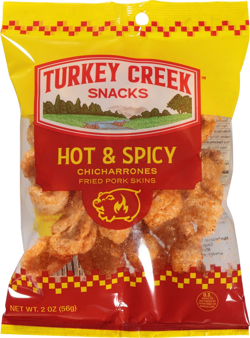 Turkey Creek Hot & Spicy Chicharrones (2 oz)