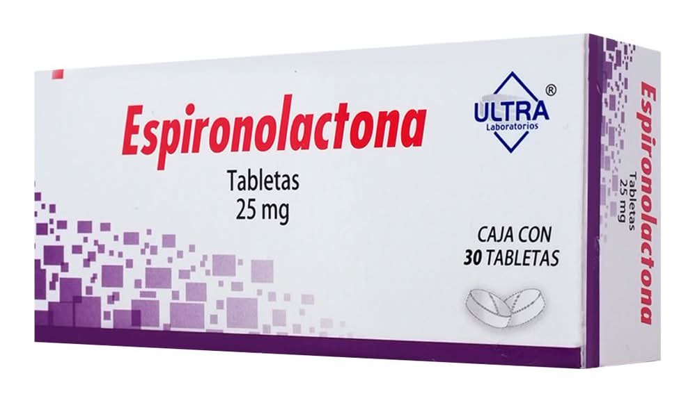 ULTRA Laboratorios · Espironolactona tabletas 25 mg (30 g)
