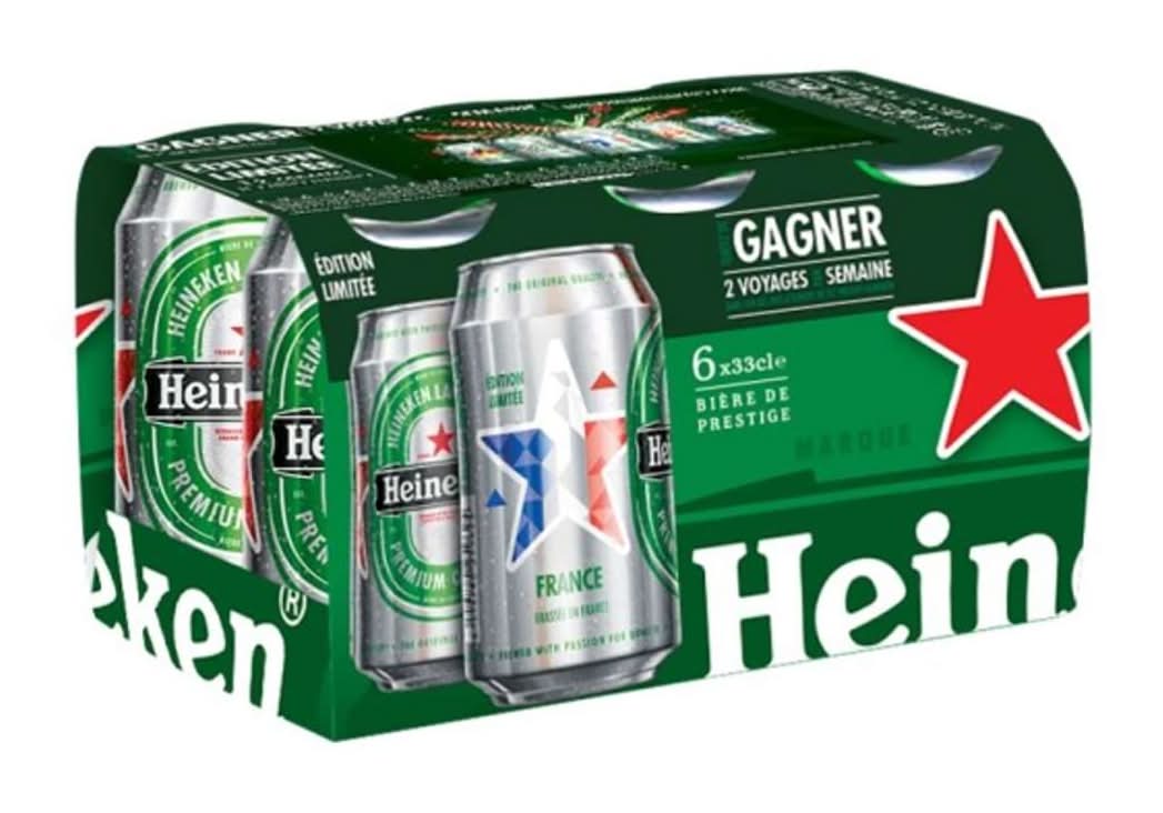 Heineken - Bière blonde (6 x 330ml)