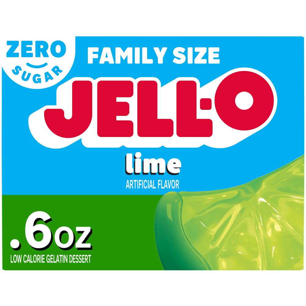 Jell-O Sugar Free Lime Gelatin Dessert Mix (0.6 oz)