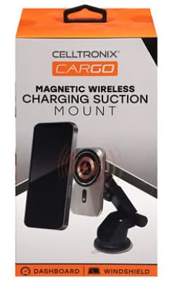 Celltronix Cargo Magnetic Wireless Charging Suction Mount - Ea
