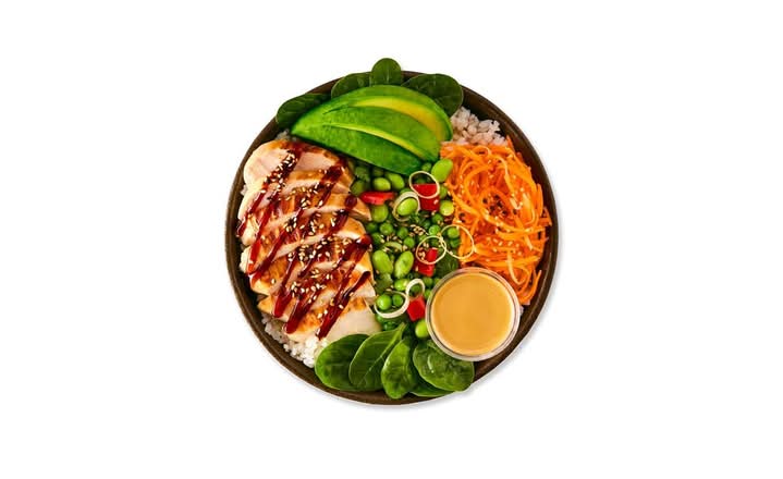 chargrilled chicken poké