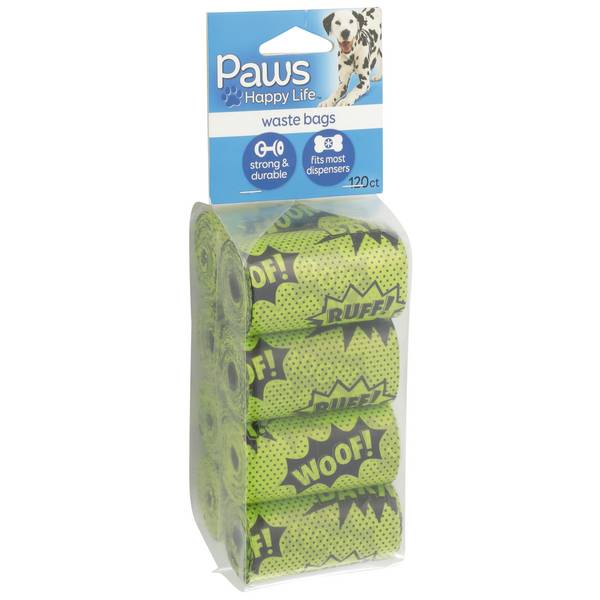 Paws Happy Life Waste Bags (120 ct)