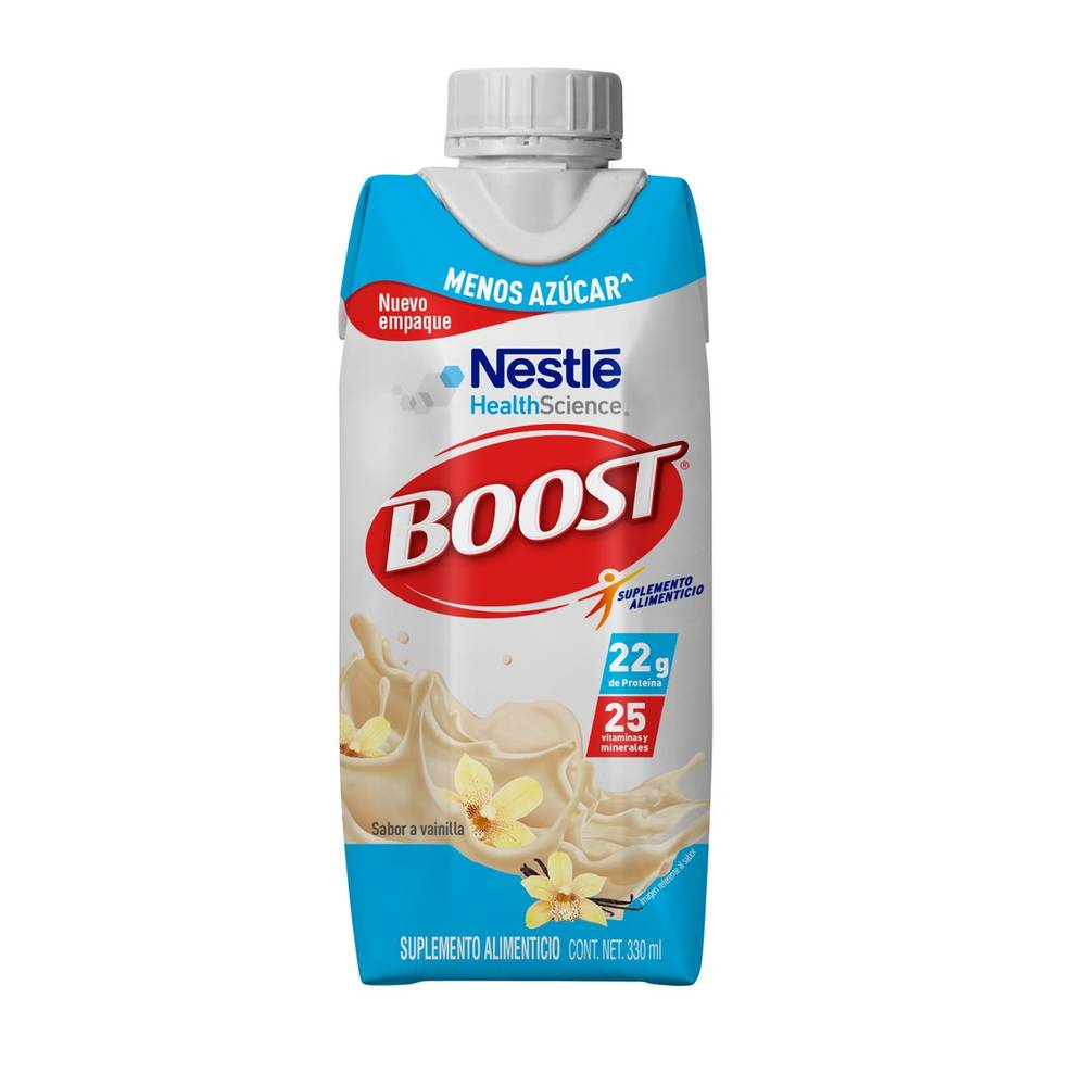 Nestlé boost menos azúcar vainilla (330 ml)