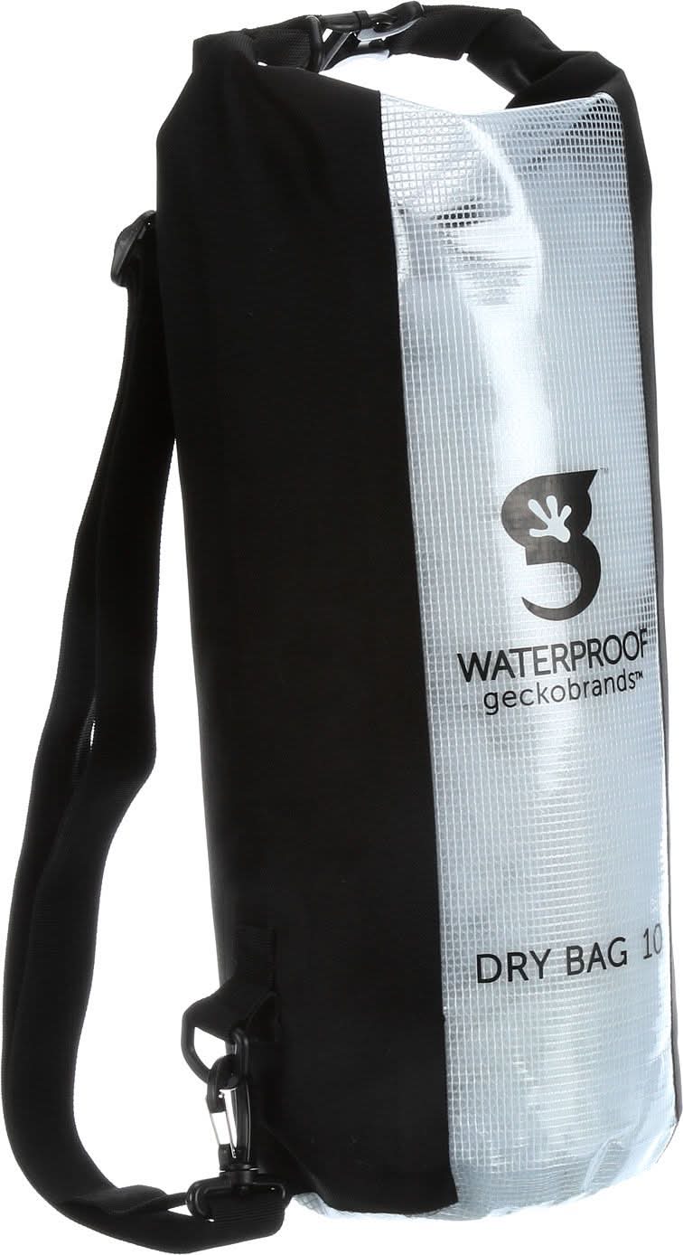 geckobrands View 10L Dry Bag (Black, 10L)