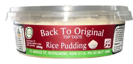 Bto Rice Pudding 250g