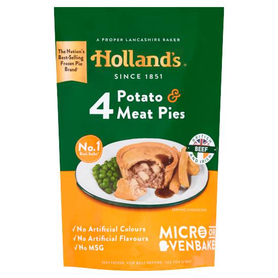 Holland's Potato & Meat Pies (1.71lbs)