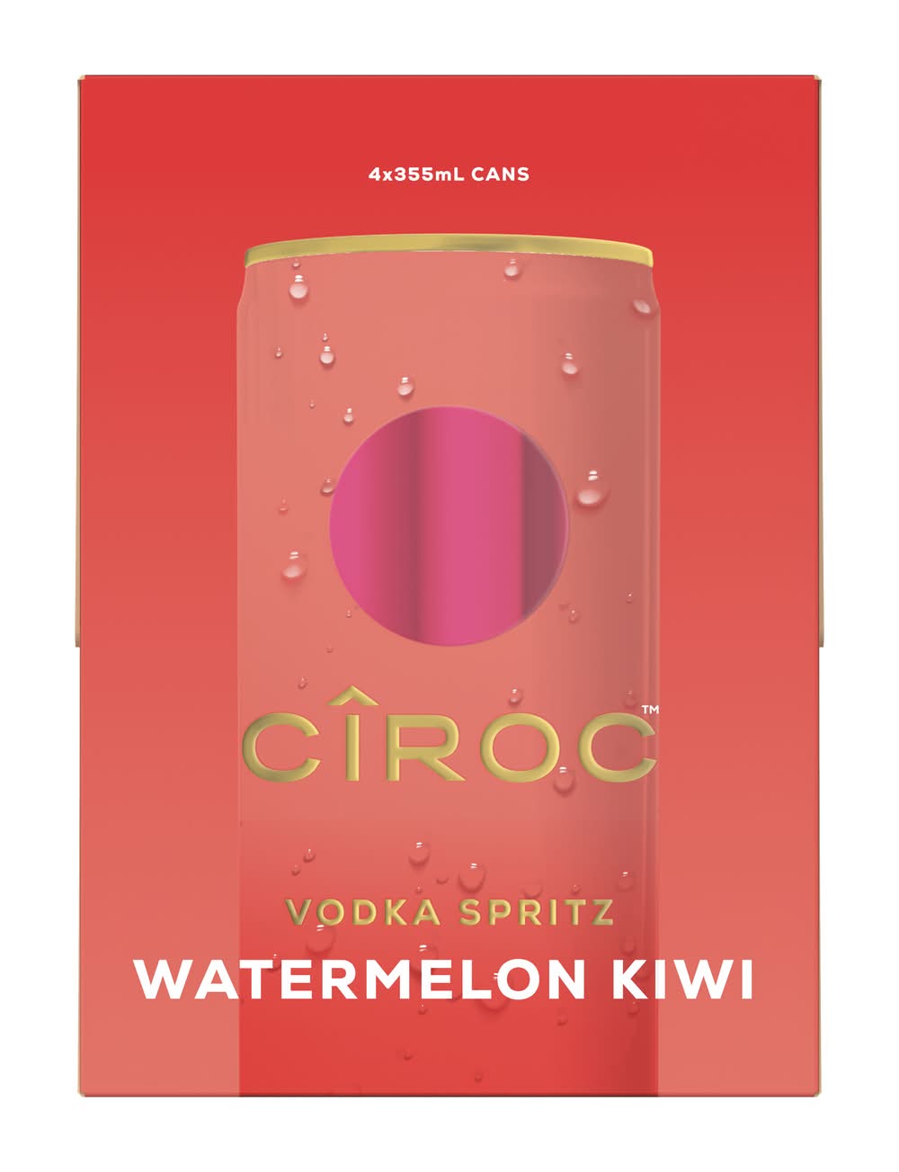 Ciroc Watermelon Kiwi Vodka Spritz (4 x 88.75 ml)