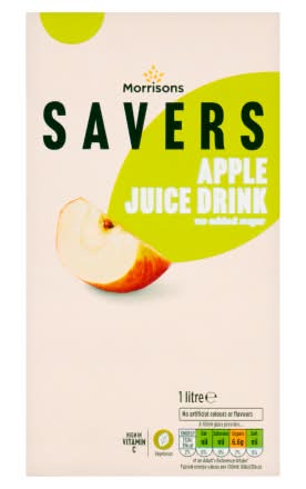 Morrisons Apple, Savers Juice Drink (1L)