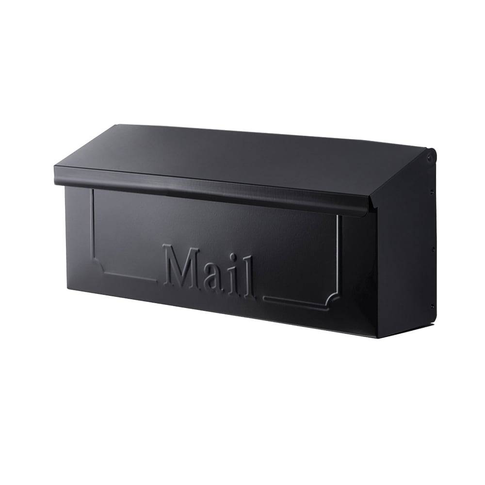 RELIABILT Wall Mount Black Metal Standard Mailbox | 07-3068