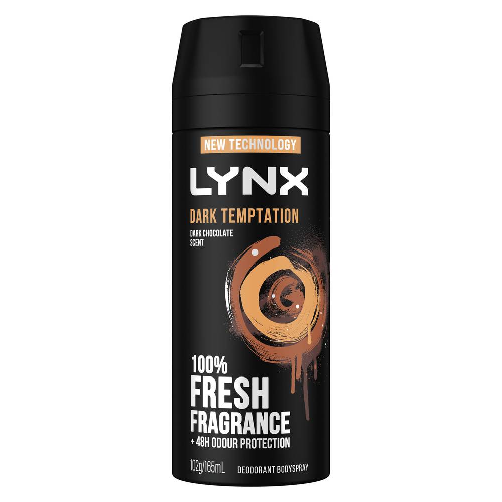Lynx Aerosol Dark Temptation Deodorant 165ml