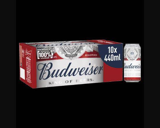 Budweiser Beer Cans 10 X 440ml