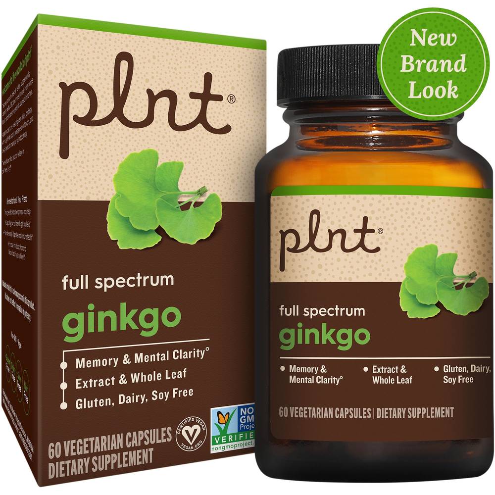 plnt Gingko Full Spectrum Dietary Supplyment (60 ct)