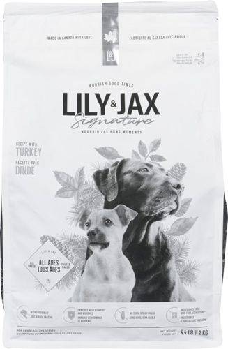 Lily & jax nourriture pour chien à la dinde (2kg) - turkey dog food (2 kg)