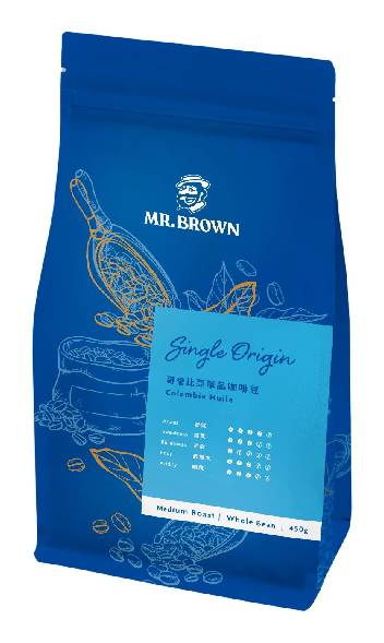 伯朗咖啡豆-哥倫比亞單品咖啡豆450G#710817