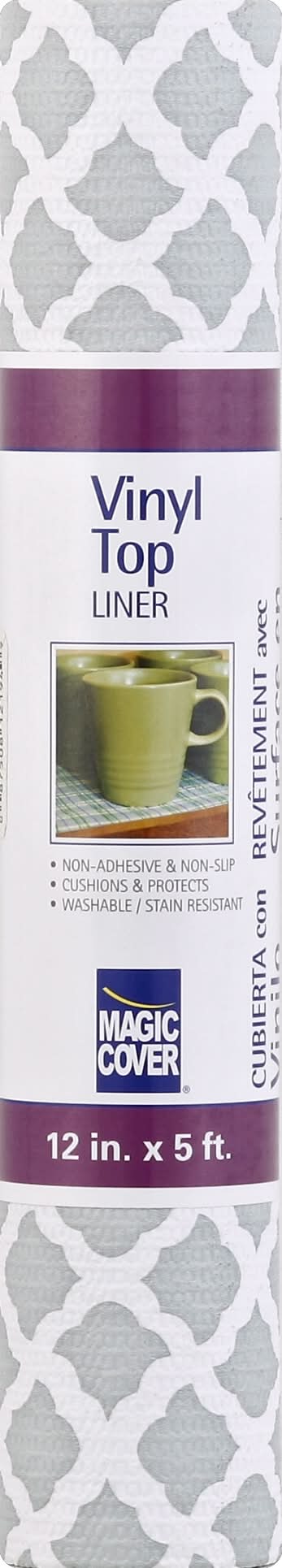 Magic Cover Vnyl Top Liner, 12 Inches X 5 Feet