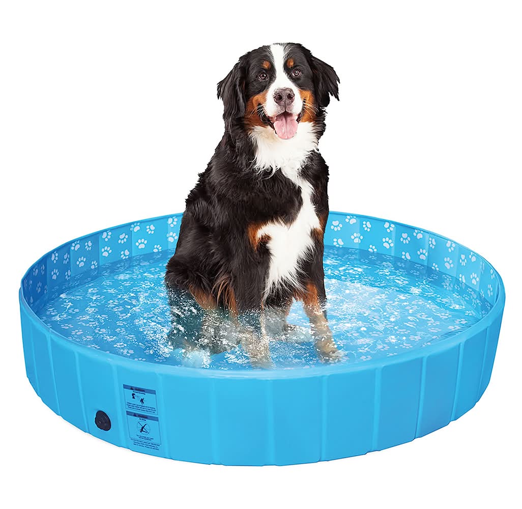 Top Paw® Foldable Pool (Color: Blue, Size: X Large)