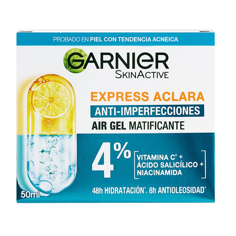 Garnier · Skinactive express aclara anti-imperfecciones air gel matificante (50 ml)