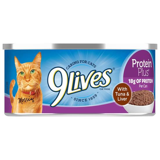 9 lives protein on sale plus cat food