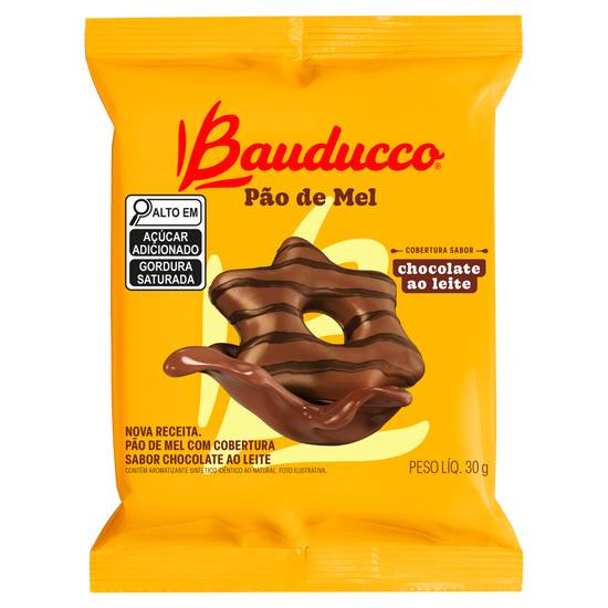 Bauducco · Pão de mel com cobertura sabor chocolate ao leite (30 g)