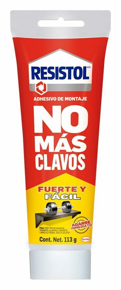 Resistol · Adhesivo de montaje no más clavos (113 g)