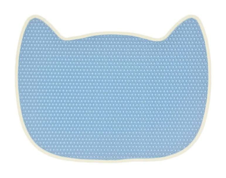 Catfeet 生活良品貓型防落砂踏墊 - 冰川藍