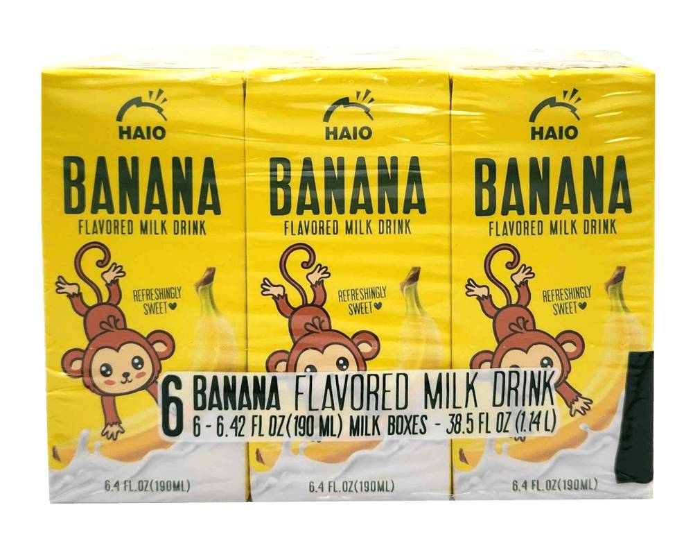 Haio Milk Drink, Banana (6 x 6.4 fl oz)